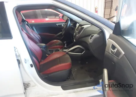 2014 Hyundai Veloster Base W/Red z USA, uszkodzony, nr VIN KMHTC6AD8EU191509